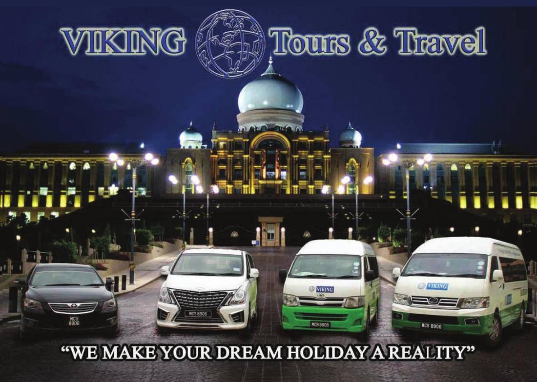 Viking vehicles at night